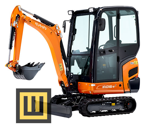 Minikoparka KUBOTA seria KX KX019-4
