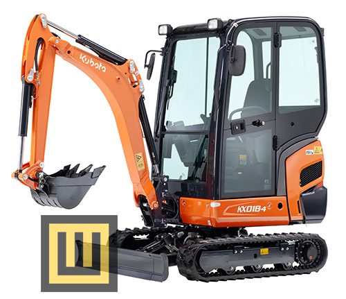 Minikoparka KUBOTA seria KX KX018-4