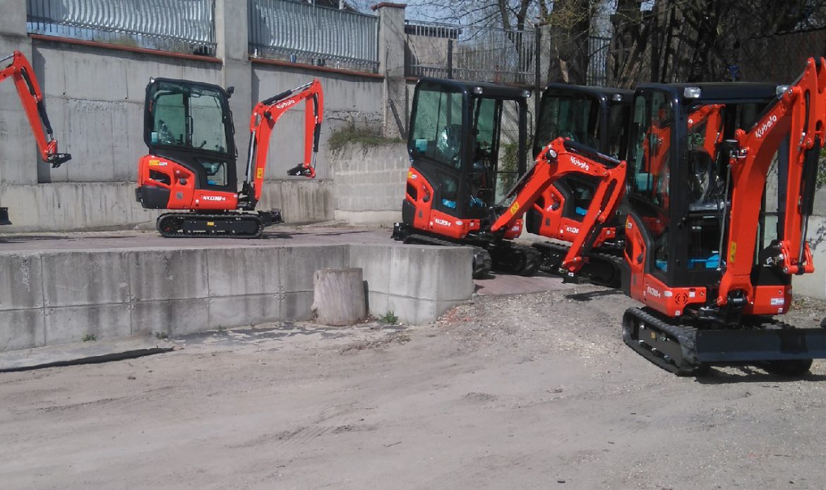 Minikoparka KUBOTA KX018-4 dostawa do WOBIS