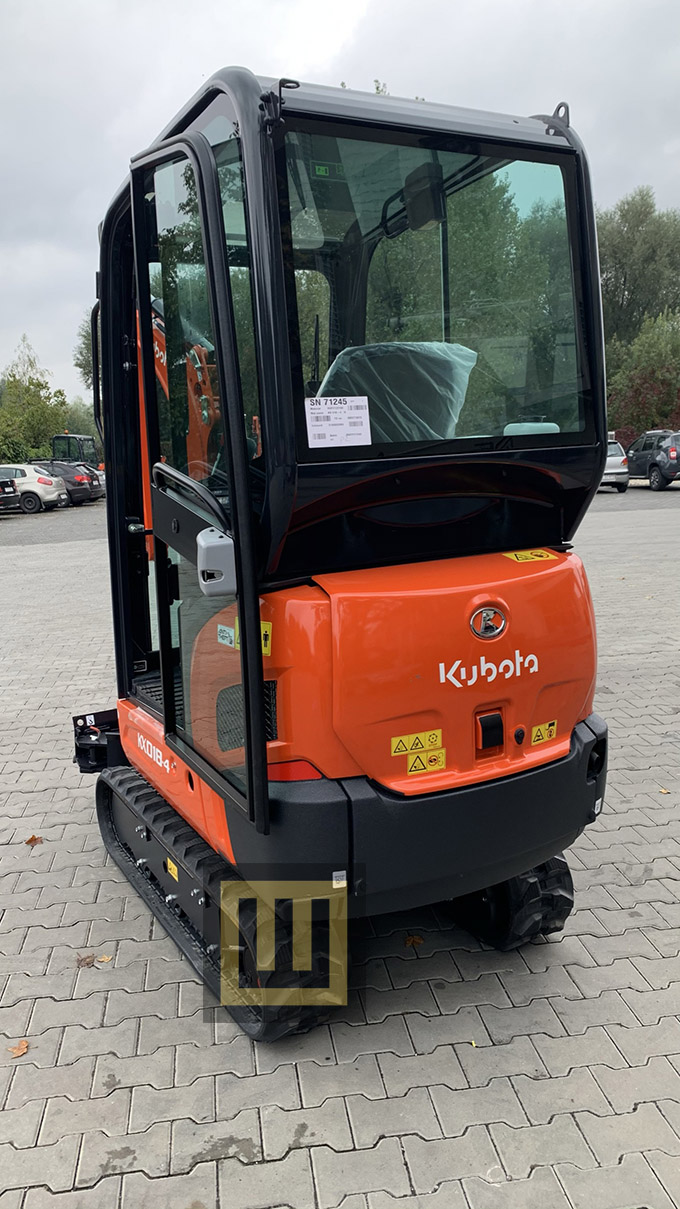 Minikoparka KUBOTA KX018-4 WOBIS lewy tył
