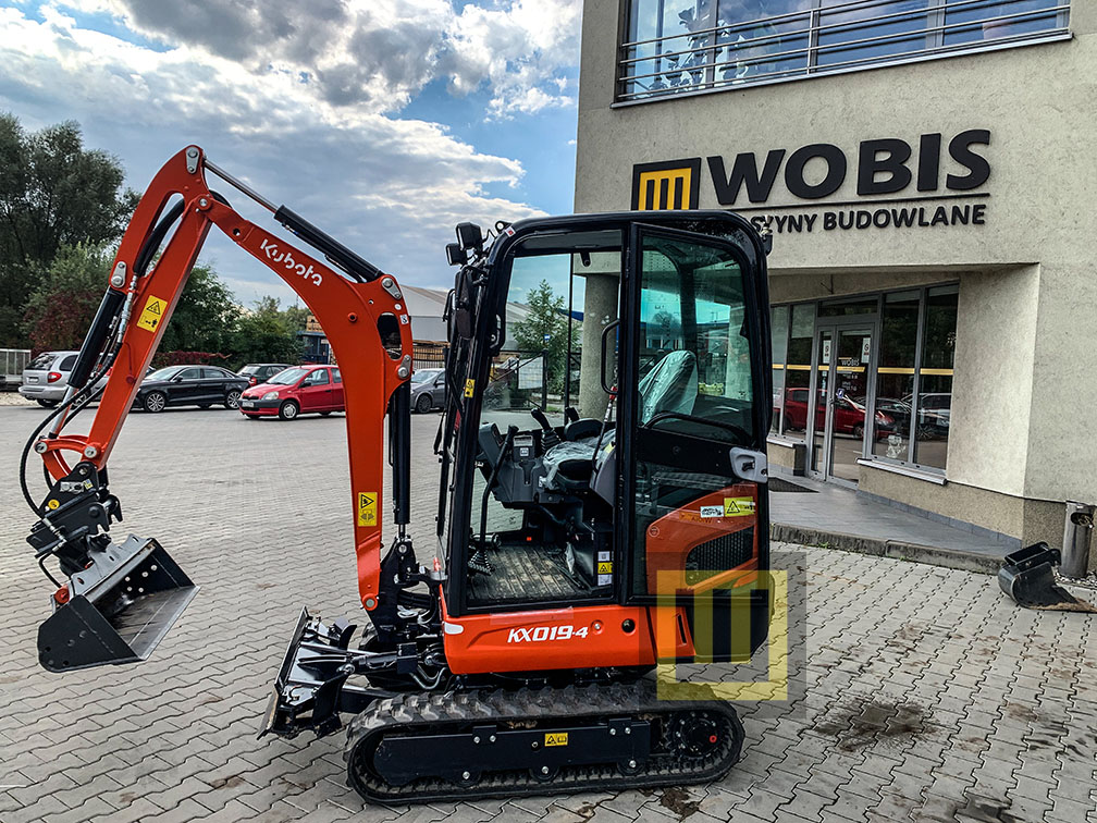 Minikoparka KUBOTA KX019-4 WOBIS bok lewy