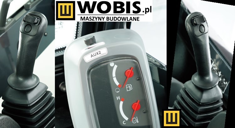 Minikoparka KUBOTA KX027-4 dźwignie i panel sterowania