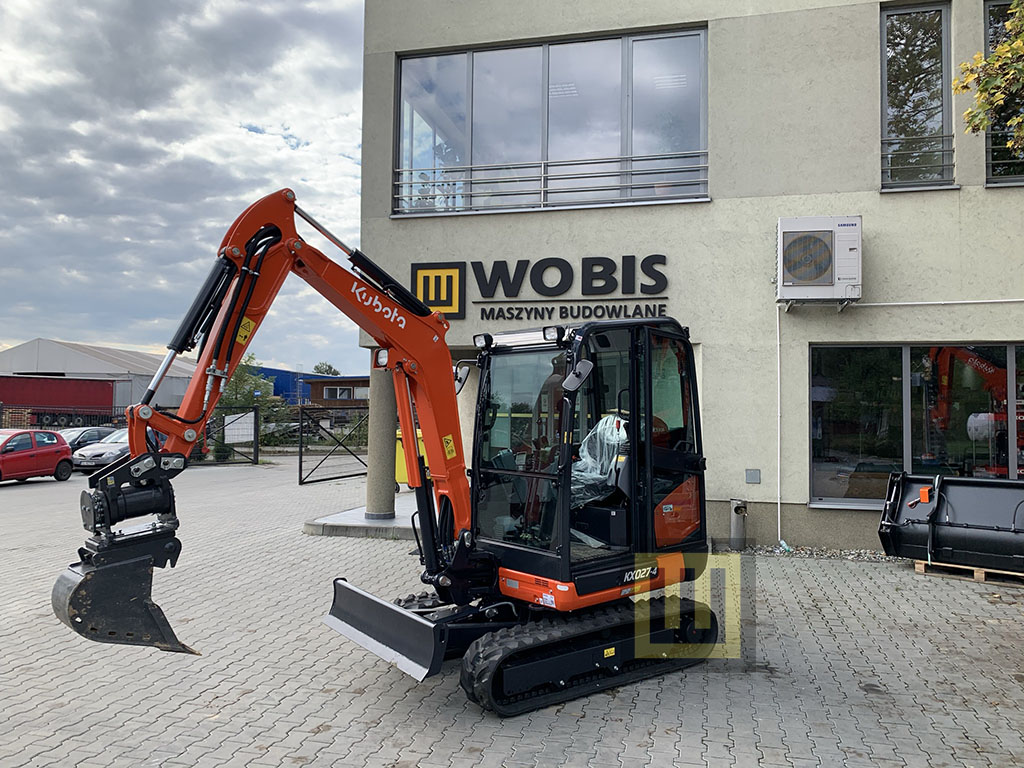 Minikoparka KUBOTA KX027-4 bok lewy WOBIS
