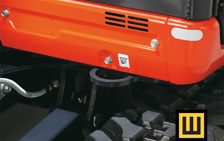 Minikoparka KUBOTA KX027-4 zaczepy transport