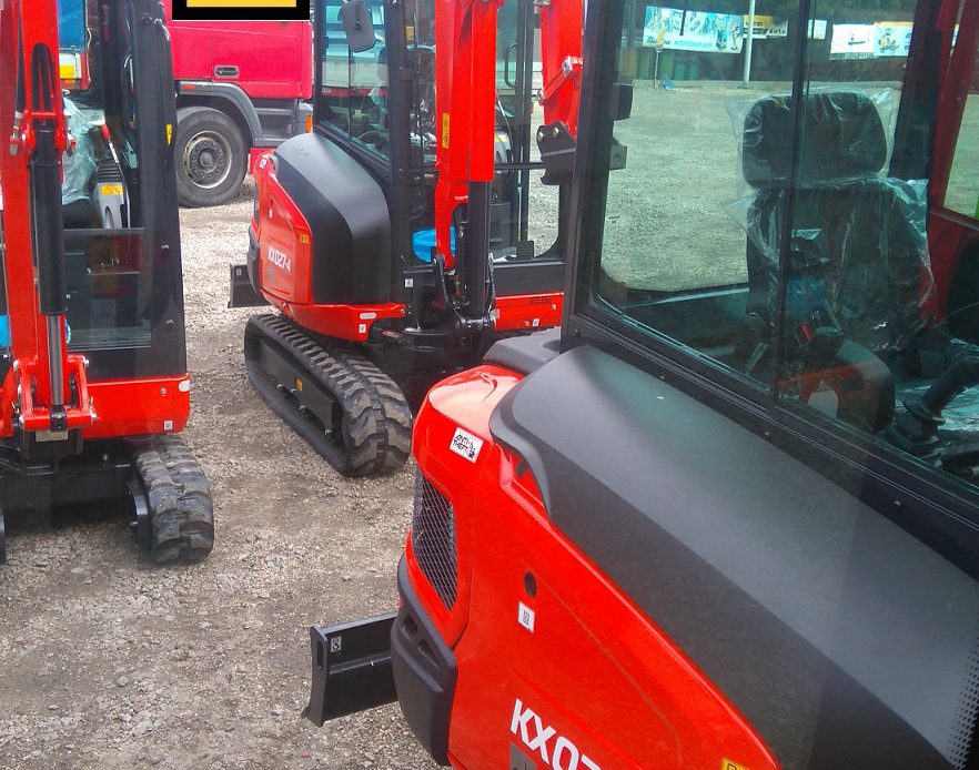 Minikoparka KUBOTA KX027-4 dostawa maszyn