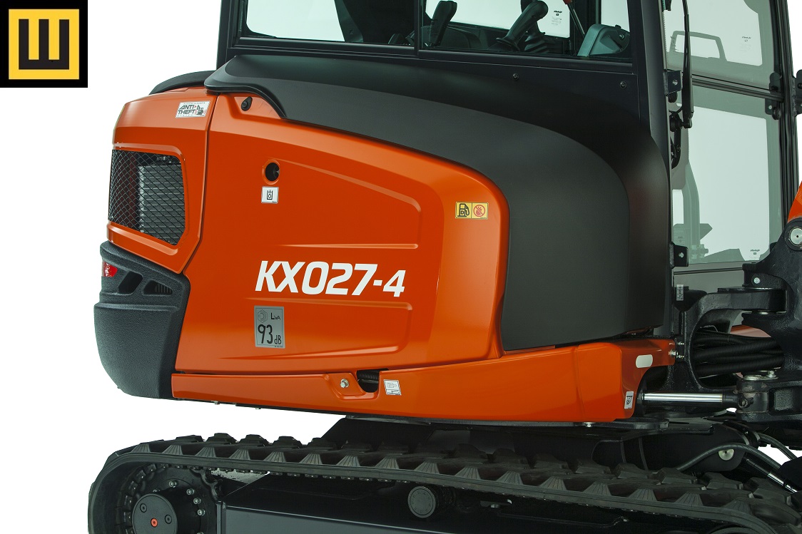Minikoparka KUBOTA KX027-4 moc i wydajność