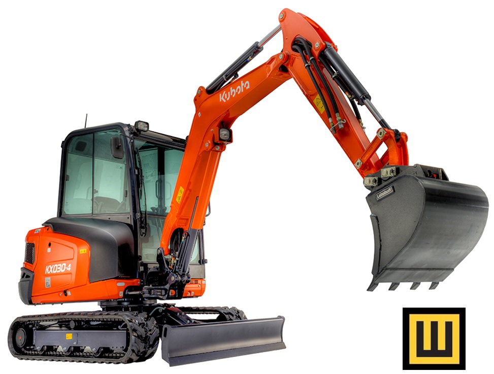 Minikoparka KUBOTA seria KX KX030-4