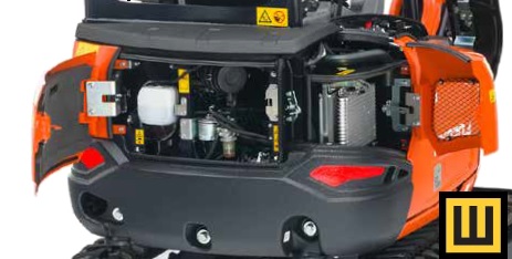 Minikoparka KUBOTA KX030-4 moc i wydajność