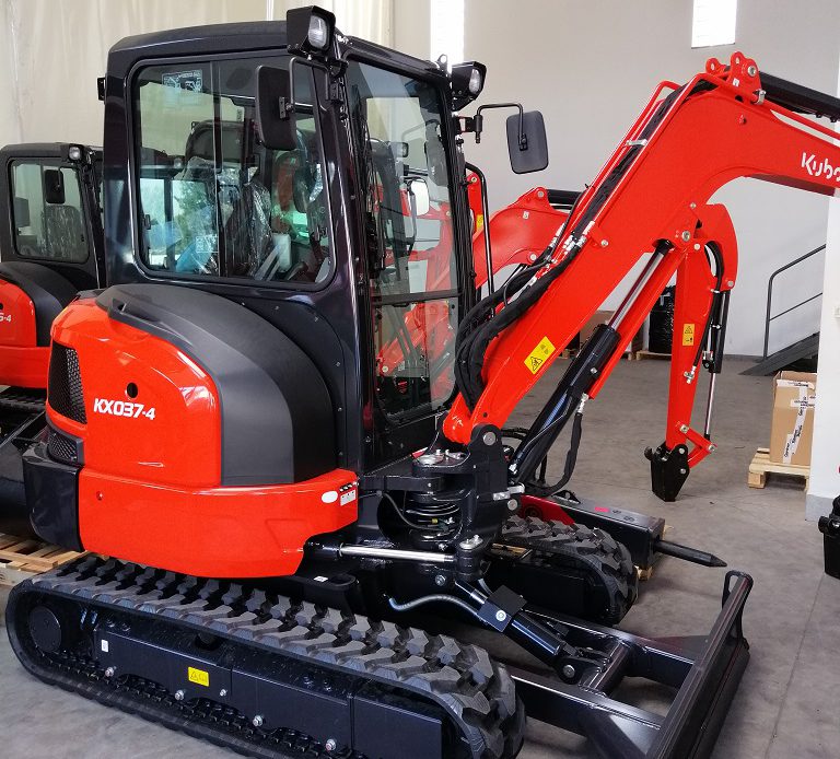 Minikoparka KUBOTA KX037-4 dostawa
