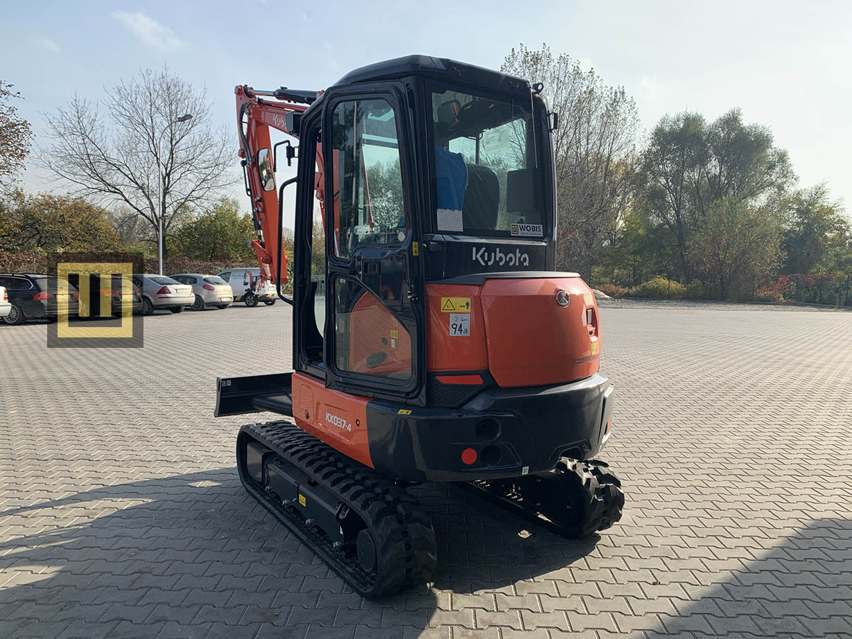 Minikoparka KUBOTA KX037-4 tyl WOBIS