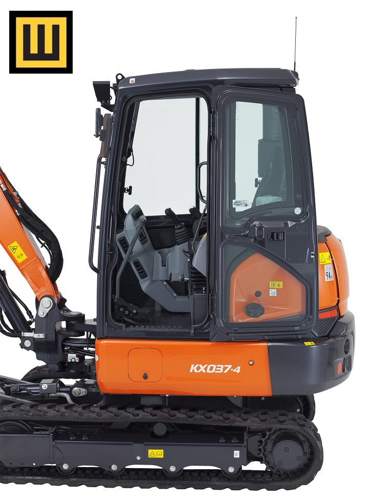Nowa kabina KUBOTA KX037-4