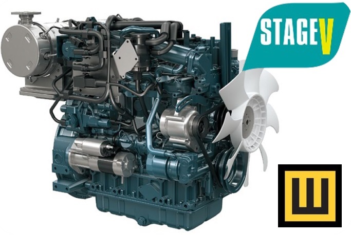 Silnik KUBOTA V3307-CR-TE5 Stage V w KX085-5 MGL