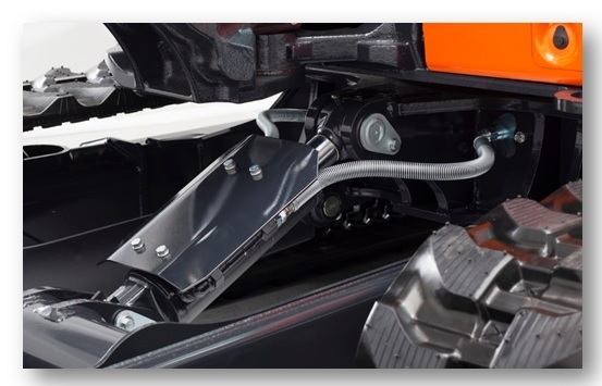 Lemiesz z osłoną siłownika — KUBOTA KX060-5