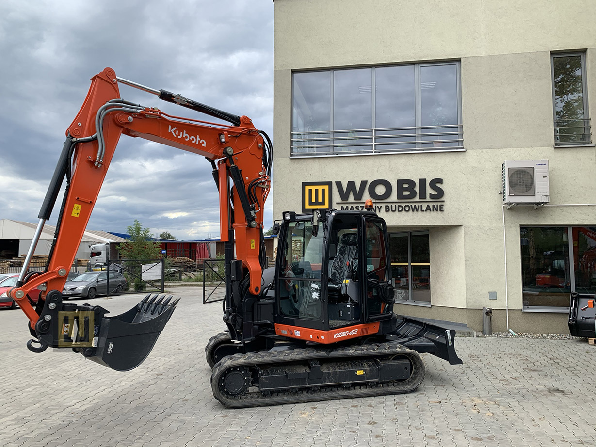 Minikoparka KUBOTA KX080-4 MGL WOBIS