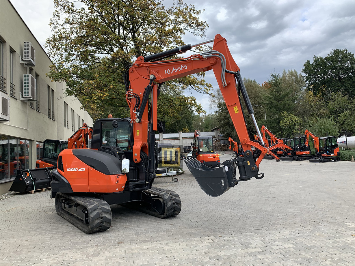 Minikoparka KUBOTA KX080-4 MGL WOBIS