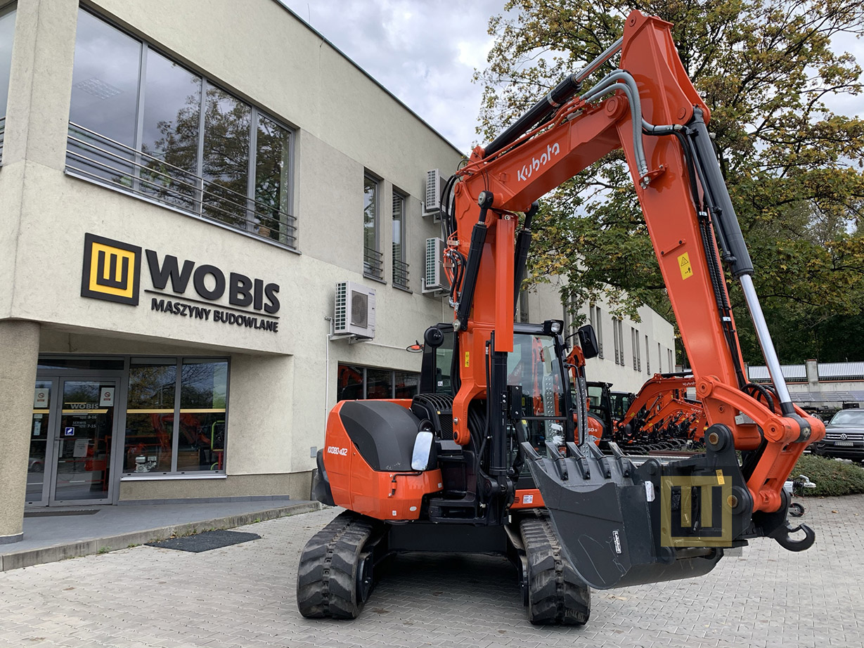 Minikoparka KUBOTA KX080-4 MGL przód