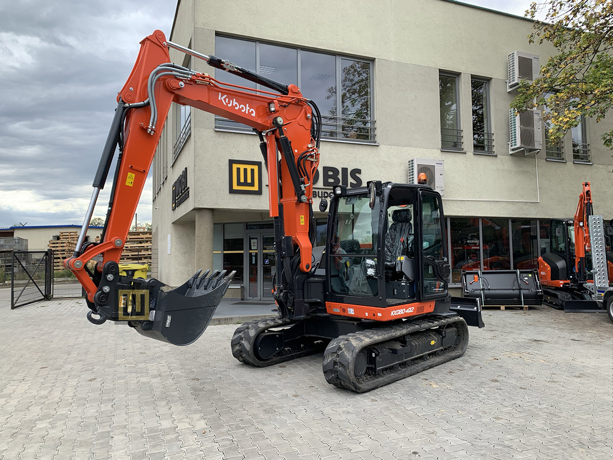 Minikoparka KUBOTA KX080-4 MGL WOBIS