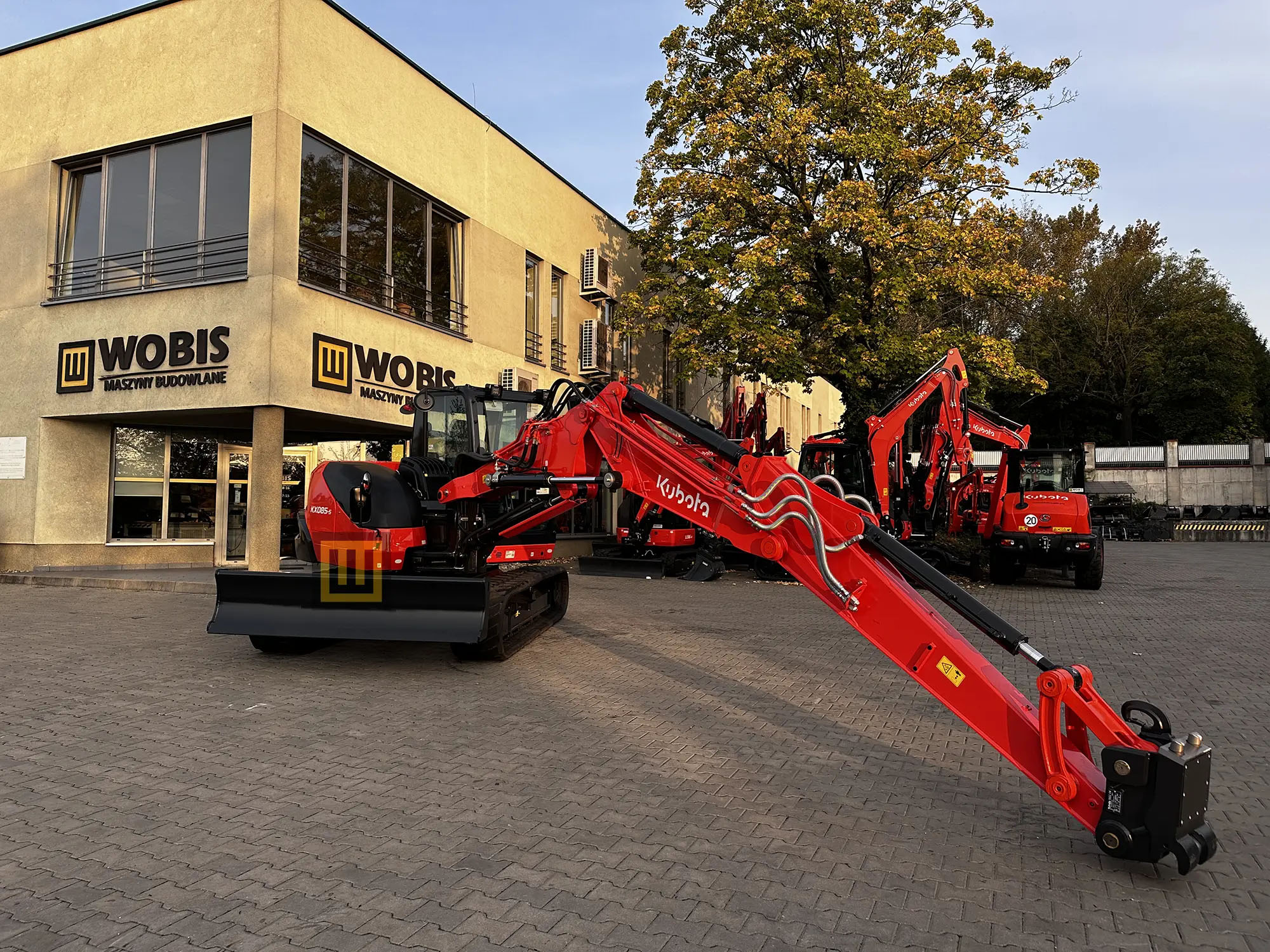 Zasięg pracy KUBOTA KX085-5 2PGL