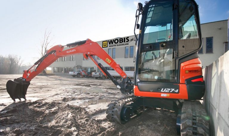 Minikoparka KUBOTA U27-4 Obysowa pod firmą WOBIS