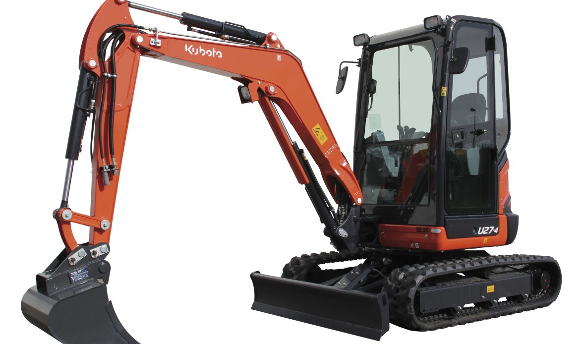 Minikoparka KUBOTA U27-4 zdjęcie studyjne