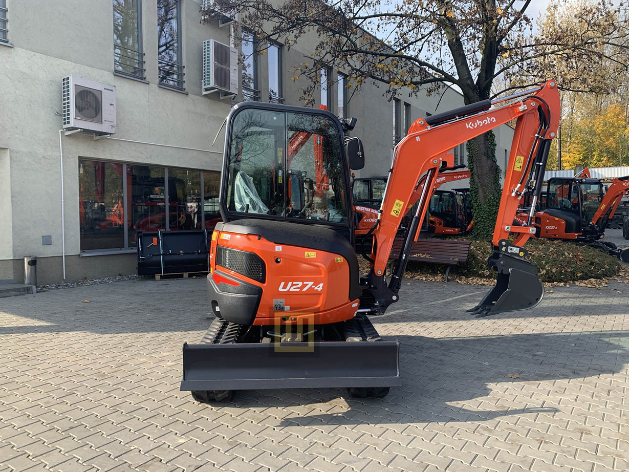 Minikoparka KUBOTA U27-4 rzut z boku