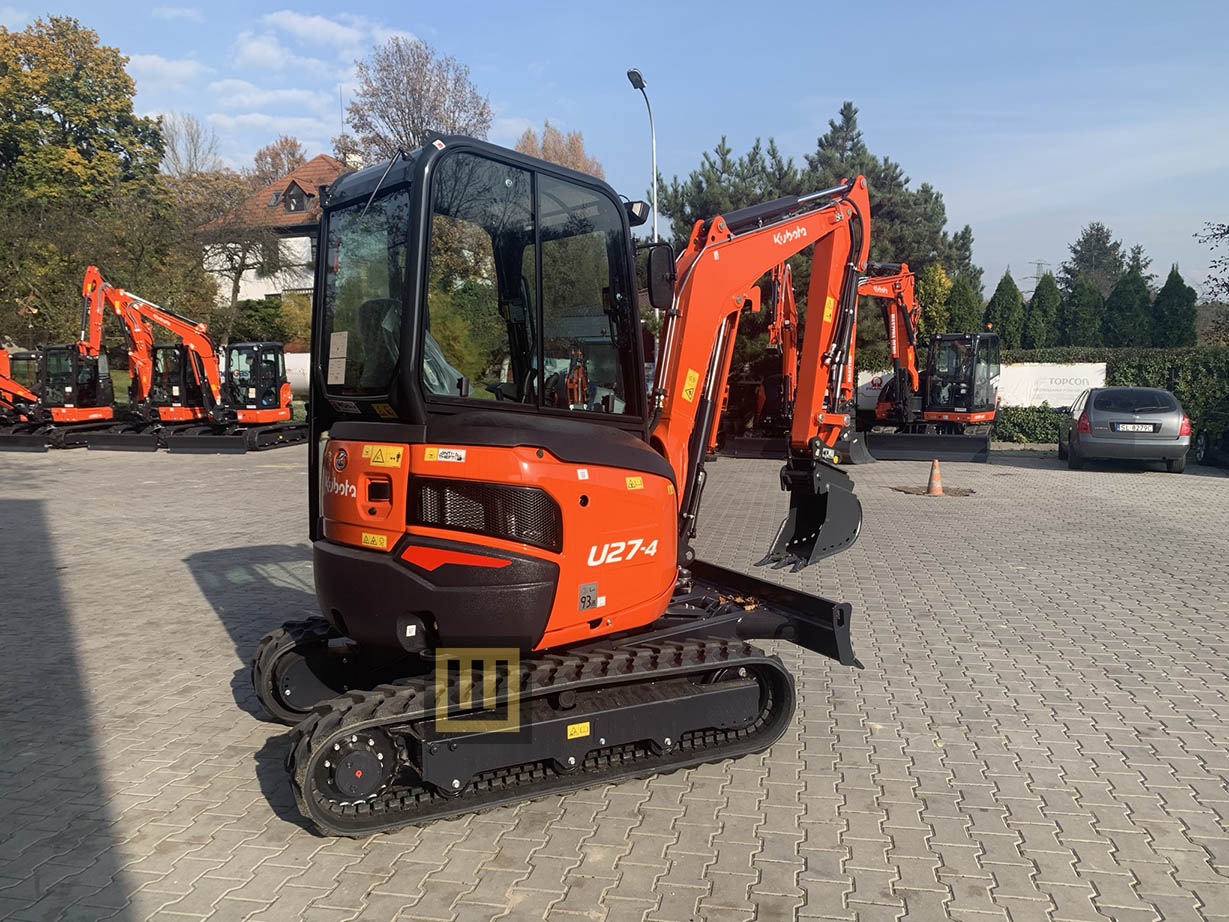 Minikoparka KUBOTA U27-4 tył
