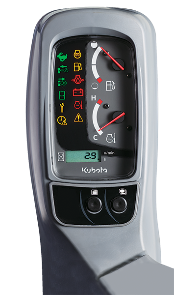 Minikoparka KUBOTA U27-4 nowy panel cyfrowy